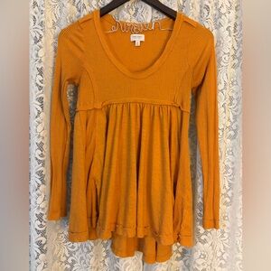 True Craft Women's Mustard Long Sleeve Tunic